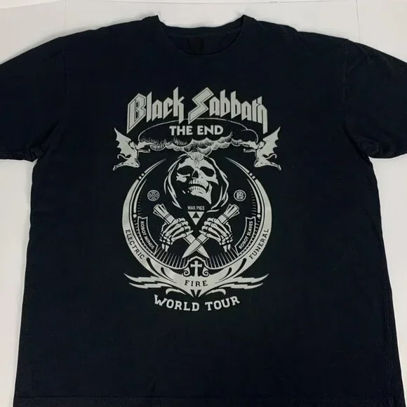Black Sabbath The End Would Tour T-Shirt, Graphic Tour 2016 Concert Band Tee - Picture 2 of 4